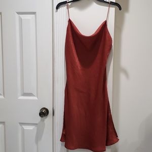 Better Be Burgundy Slip Dress Slits on both sides Size Small